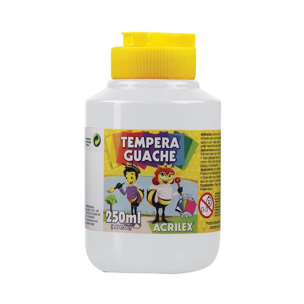 Tinta Guache Acrilex Branco 250ml