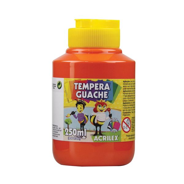 Tinta Guache Acrilex Vermelho 250ml