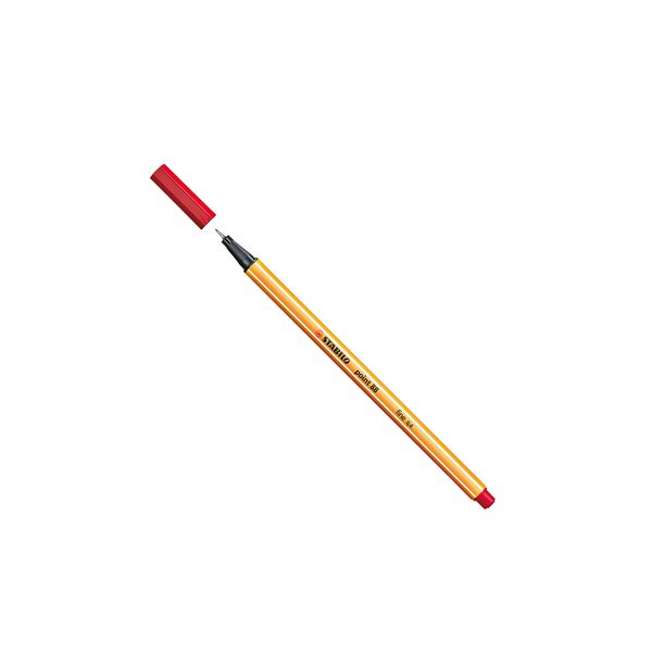 Caneta Hidrográfica Stabilo Point 0.4mm Fine Vermelha