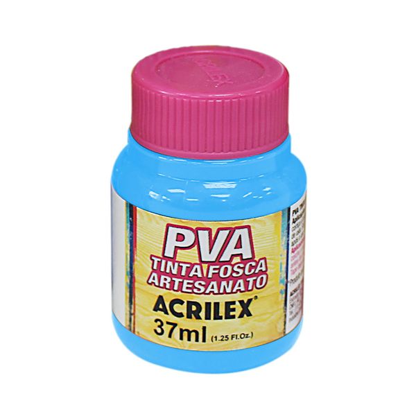 Tinta Pva Fosca para Artesanato 37ml Azul Celeste