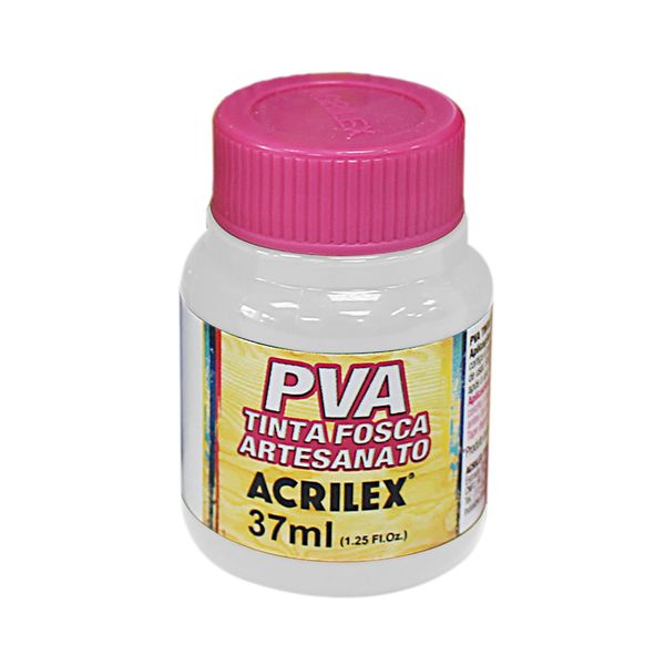 Tinta Pva Fosca para Artesanato 37ml Branca