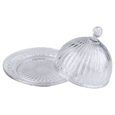Queijeira De Vidro Crown 20cm CV244732 Cazza