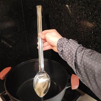 Kit 6 Colher de Servir Arroz Cozinha Industrial Restaurante Grande Aço Inox