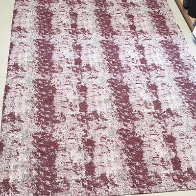 Tapete Mesclado para Sala Vermelho Retangular 200x135cm Jaquard Odessa