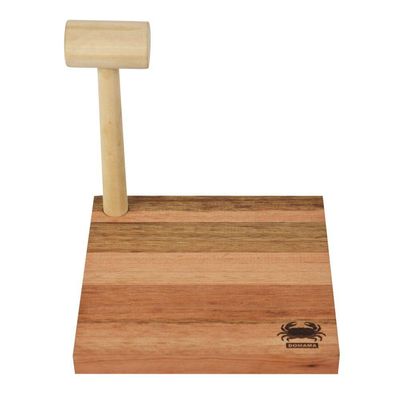 Tábua Para Quebrar Caranguejo Com Martelinho Utily