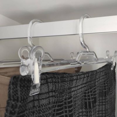 25 Cabides de Presilha Saia 31,5cm Organizadores Guarda Roupas Lojas Cinquetti