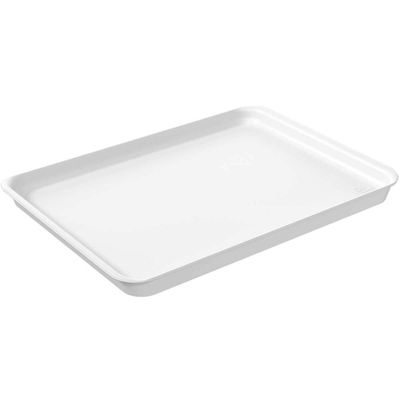 24 Bandejas Plásticas 32x23cm Restaurante Self Service Branco Hamburguer A4 Uno Coza