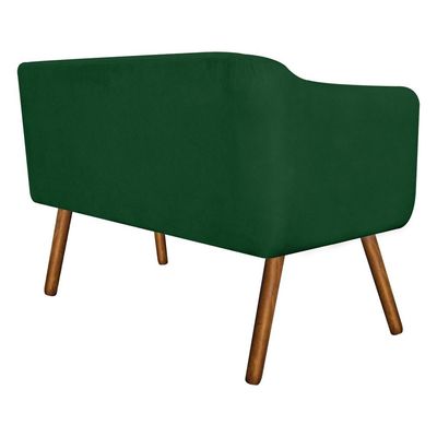 Namoradeira Julia 2 Lugares Suede Verde - D'Rossi