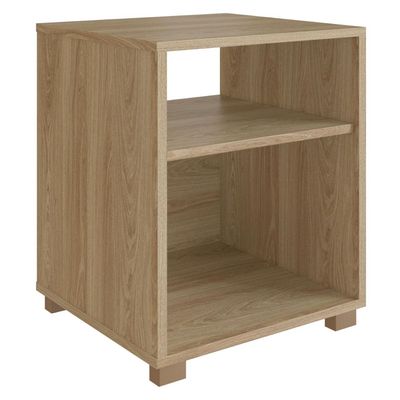Mesa de Cabeceira Siena Aveiro Oak com Prateleira e Nicho