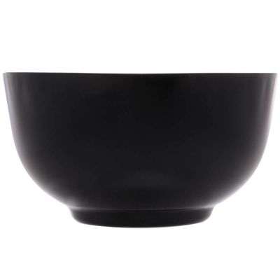 Bowl de Vidro Opalino 700ml Tigela Cumbuca para Salada Sopa Cereais Grande Diwali Lyor Preto