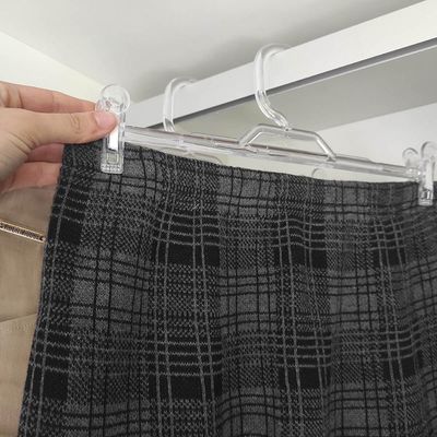 50 Cabides de Presilha Para Saia Organizador Guarda Roupas Loja Transparente Cinquetti
