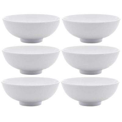 Kit 6 Cumbucas Bowl de Melamina 12,5x5cm Redondo Sobremesa Petiscos Frutas Lyor
