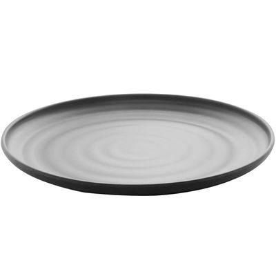 Conjunto de 25 Pratos para Sushi Sashimi em Melamina Preto Fosco 25,5cm para Restaurantes