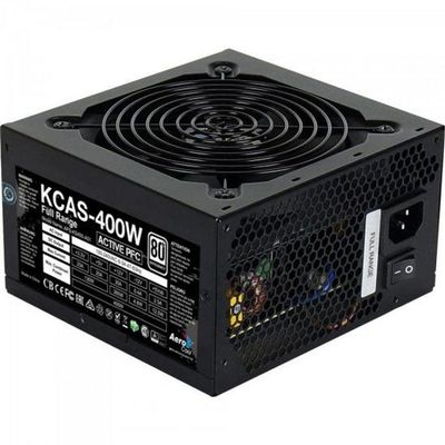 Fonte Gamer Atx Aerocool Kcas 400w 80 Plus Full Range Apfc