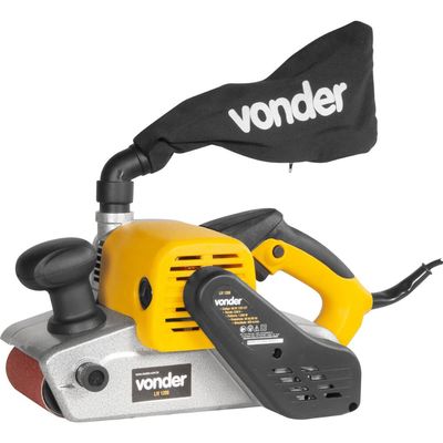 Lixadeira de Cinta Profissional 1000w Vonder 220v com Lixa e Coletor de Pó Liv1200