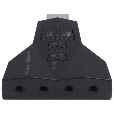 Adaptador Placa De Som Usb 4 Portas P2 - Compativel Com Ps3
