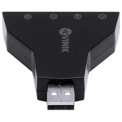 Adaptador Placa De Som Usb 4 Portas P2 - Compativel Com Ps3