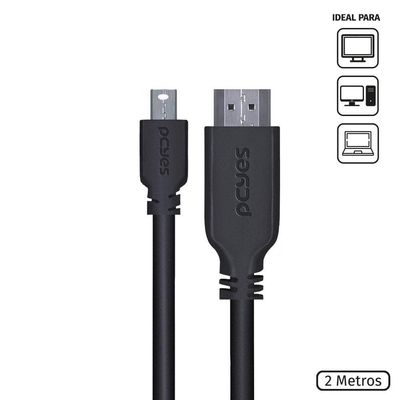 Cabo Mini Displayport Para Hdmi 2m - Pmdph-2