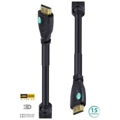 Cabo Hdmi 2.0 4k C/ Filtro 15m H20f-15