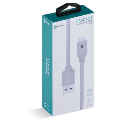 Cabo Usb X Micro Usb A 2.0 2m Branco Musb-2