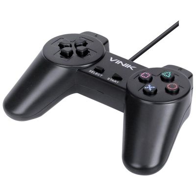 Controle Pc Usb Ps1/playstation 1 Preto - Retrô - Vinik Play
