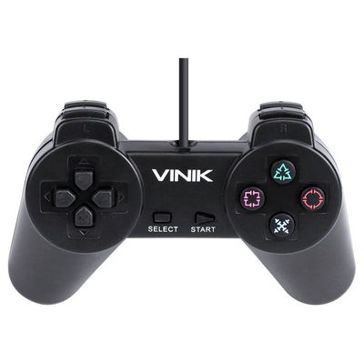 Controle Pc Usb Ps1/playstation 1 Preto - Retrô - Vinik Play