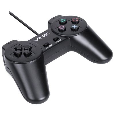 Controle Pc Usb Ps1/playstation 1 Preto - Retrô - Vinik Play