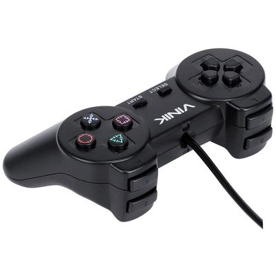 Controle Pc Usb Ps1/playstation 1 Preto - Retrô - Vinik Play
