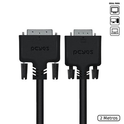 Cabo Dvi-i Para Vga Macho 2m - Pdvm15-2