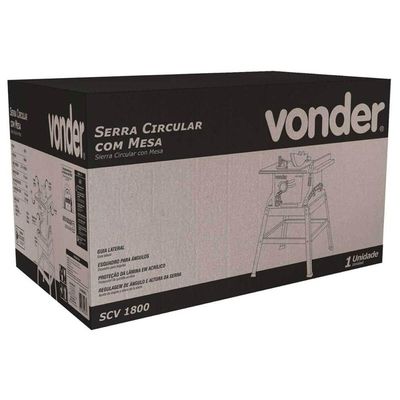 Serra Circular para Corte com Mesa 10" 1800W 220V Vonder SCV 1800
