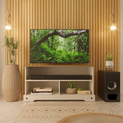 Rack Tv Corona Mexicana Creme-carvalho