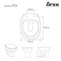 Assento Sanitário Poliester Iris Decorado Golfinho E Conchas Para Vaso Onix