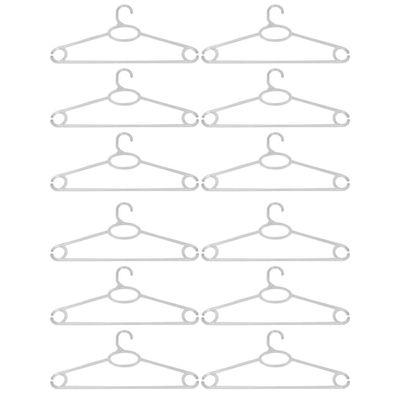 Kit 12 Cabides de Roupa Vestidos Regatas Cristal Transparentes Adultos Cinquetti