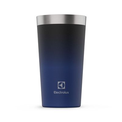 Copo Térmico de Cerveja e Chopp Electrolux Home Bar 560ml Inox Degrade Azul e Preto N/A