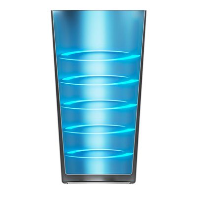 Copo Térmico de Cerveja e Chopp Electrolux Home Bar 560ml Inox Degrade Azul e Preto N/A
