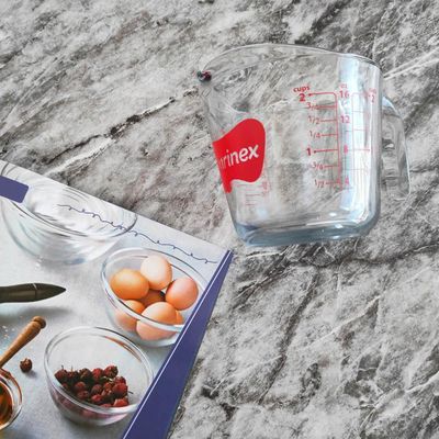 Kit 4 Jarras Medidoras de Vidro Marinex 500ml com Bico e Alça Restaurante Padaria