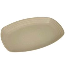 Kit 24 Travessas Bandejas Bambu Plástico Sortidas 29x18x3cm Lines Lyor Servir Frio Petiscos
