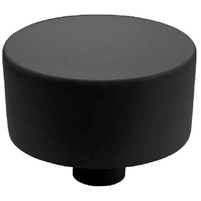 Kit 10 Puxadores 194 YUMA Ponto Preto Fosco Para Móveis Armários e Gavetas