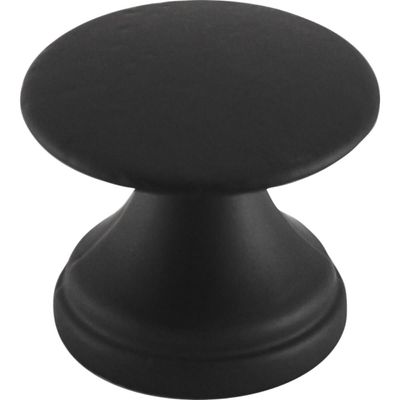 Conjunto de 6 Puxadores 199 Tucson Ponto Preto Fosco Para Móveis Armários e Gavetas