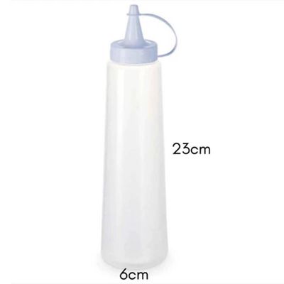 16 Bisnagas Plásticas 400ml para Molhos Mostarda Plasvale Bar Lanchonete