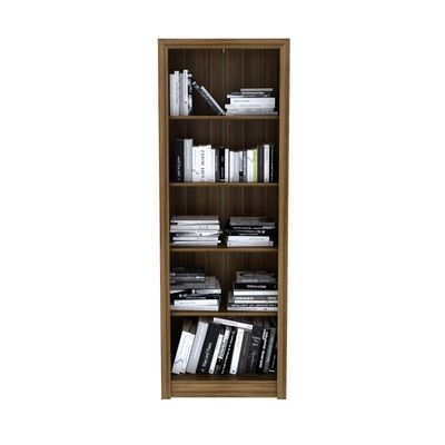 Armário para Escritório com 2 Portas e 5 Prateleiras ME4105 Nogal Tecnomobili