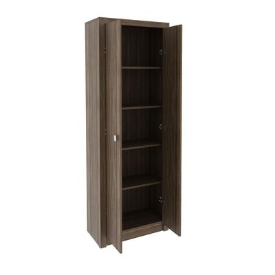Armário para Escritório com 2 Portas e 5 Prateleiras ME4105 Nogal Tecnomobili