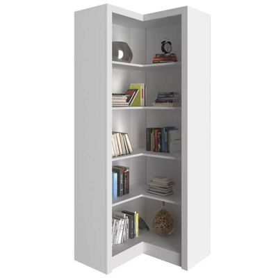 Armário Estante Cantoneira Aberta 5 Prateleiras 68x171,5cm Branca ME4132 Tecnomobili Branco