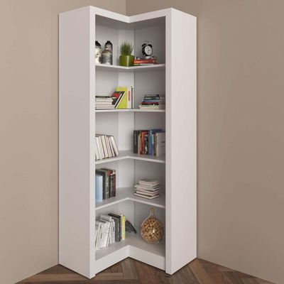 Armário Estante Cantoneira Aberta 5 Prateleiras 68x171,5cm Branca ME4132 Tecnomobili Branco