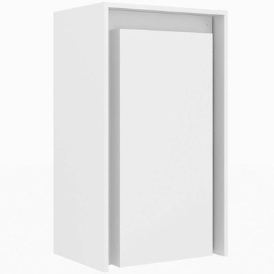 Armário de Parede Suspenso com Mesa e Prateleiras Articulável AM3106 Branco Tecnomobili Branco