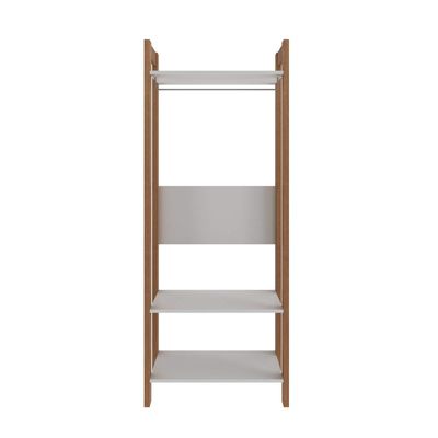 Armário Closet com 3 Prateleiras AZ1029 Amêndoa/Branco Tecnomobili