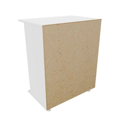 Balcão Fruteira com 1 Porta e 2 Cestos de Metal BF3205 Branco Tecnomobili