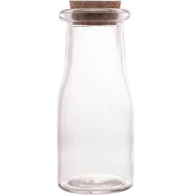 Porta Tempero de Vidro 200ml com Tampa de Rolha Lyor para Decorar e Guardar Especiarias