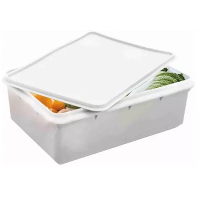 Kit 8 Caixas Organizadoras 11L Empilhável Hermética Plasvale Plástica Restaurante
