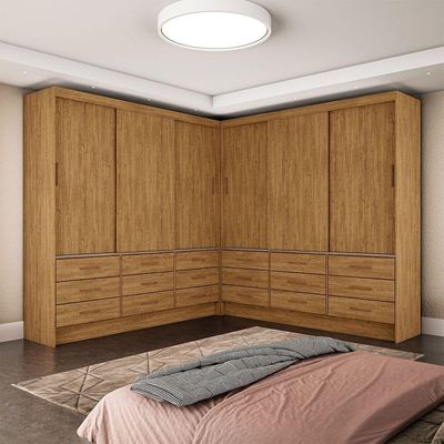 Closet Sevilha 6 Portas Casal Duplo  Carioca Moveis Cinamomo